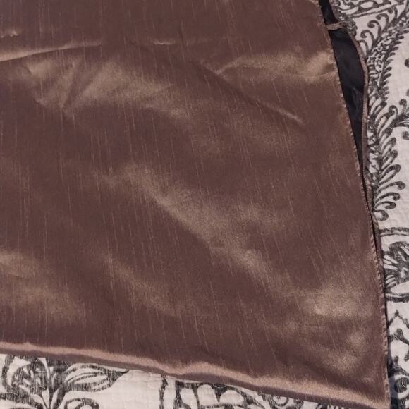 W Too Watters & Watters Bronze Two-Piece Cream Ribbon Sash Formal Skirt Set 12 - Picture 12 of 13